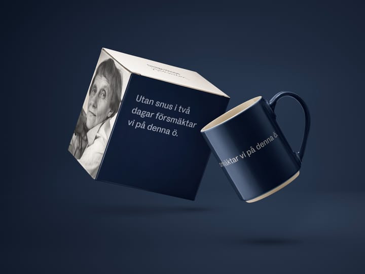 Astrid Lindgren マグ Utan snus, Swedish text Design House Stockholm | デザインハウス ストックホルム
