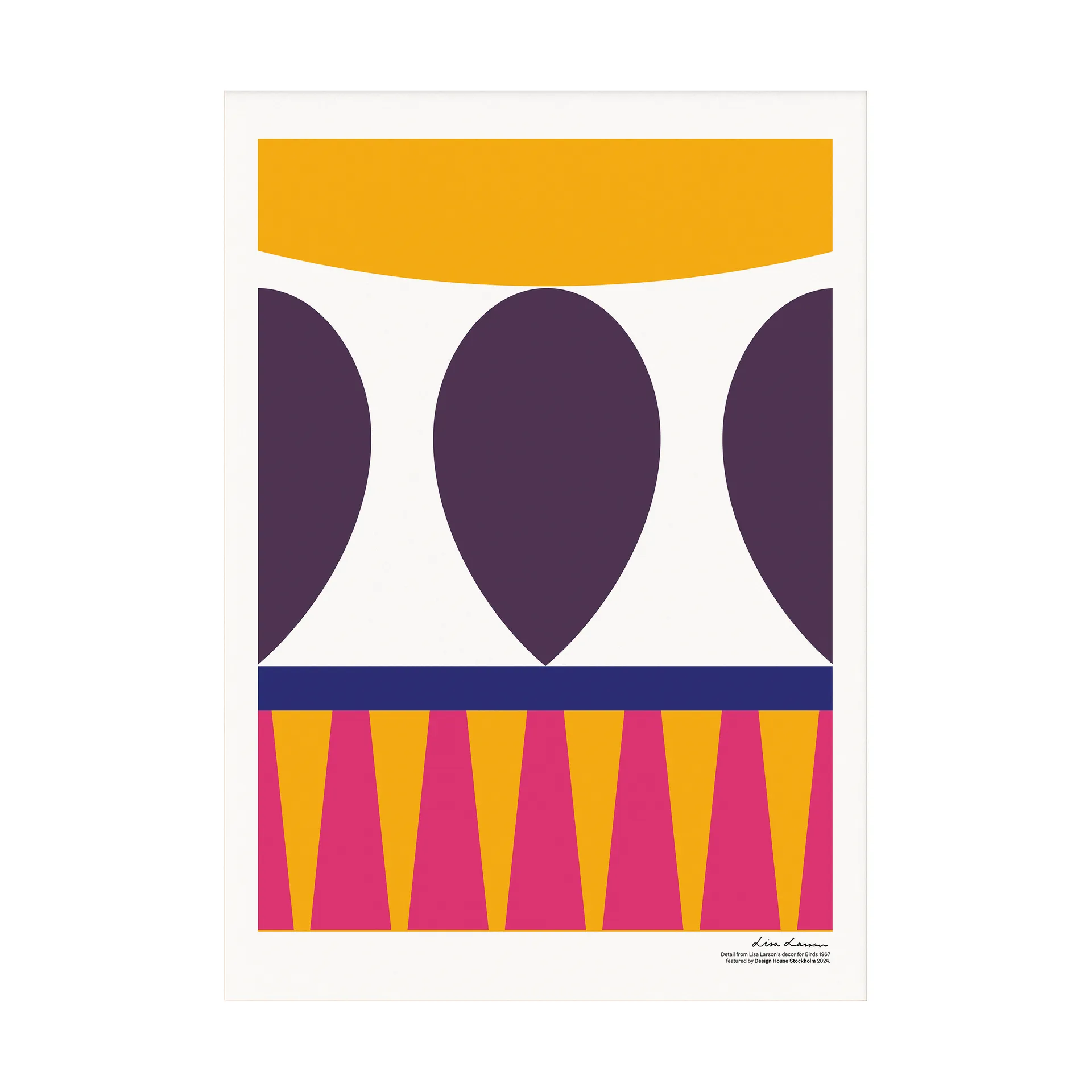 Birds 1967 ポスター 50x70 cm, No. 1 Design House Stockholm | デザインハウス ストックホルム