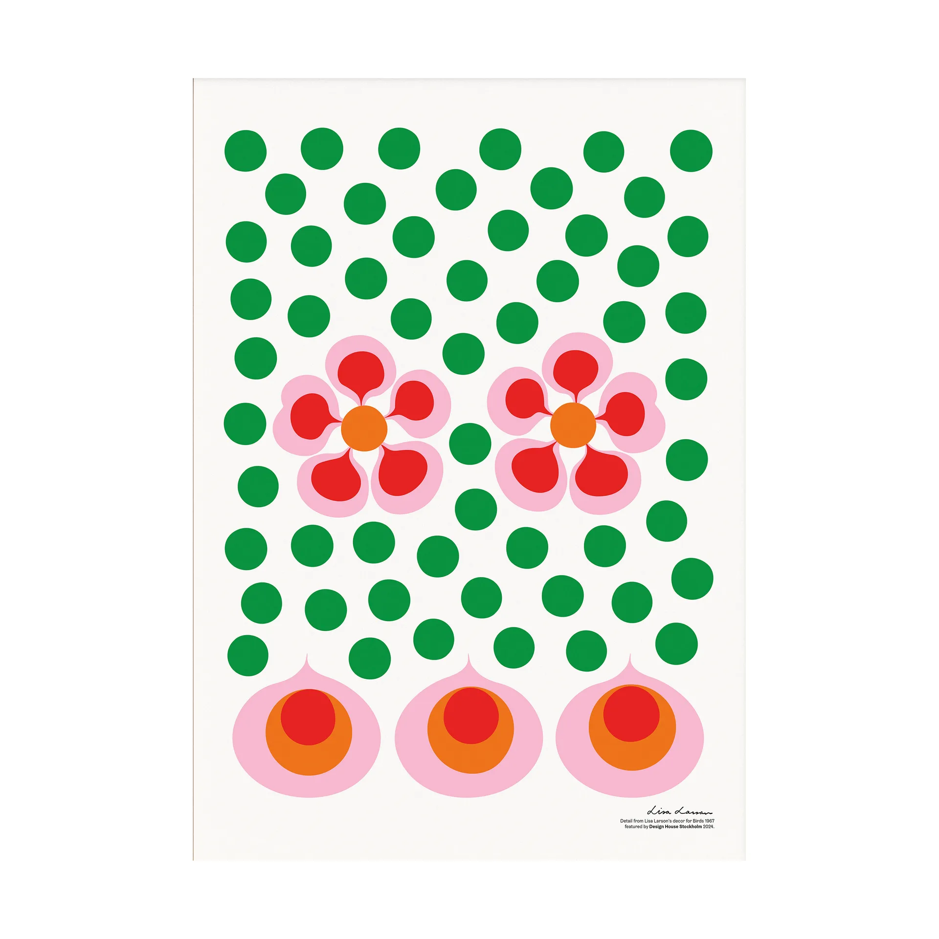 Birds 1967 ポスター 50x70 cm, No. 6 Design House Stockholm | デザインハウス ストックホルム