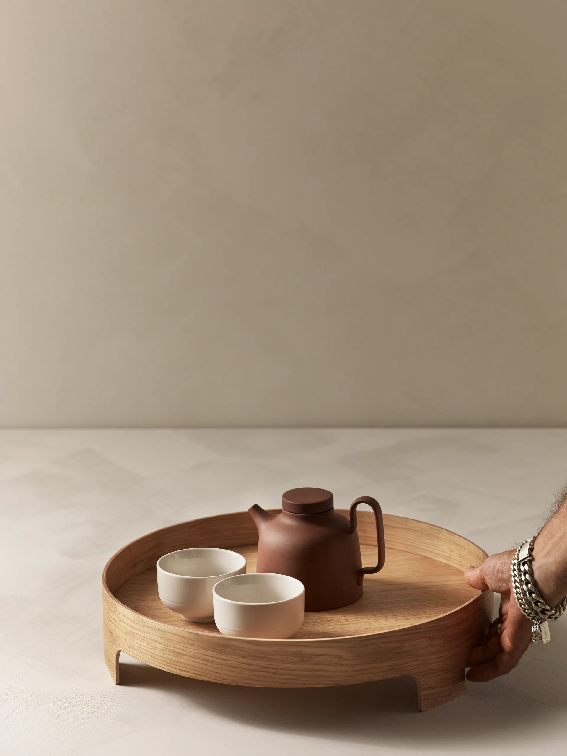Bridge トレイ, Oak, Ø42 cm Design House Stockholm | デザインハウス ストックホルム