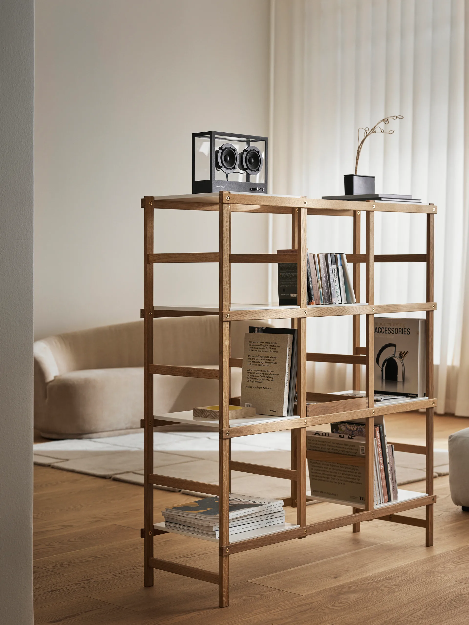 Frame シェルフ high, oak-white Design House Stockholm | デザインハウス ストックホルム