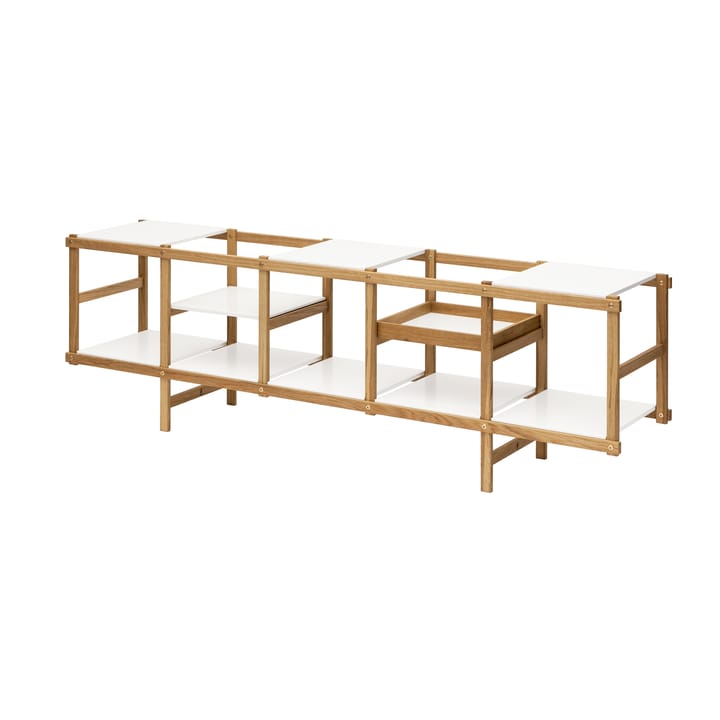 Frame シェルフ low - Oak-white - Design House Stockholm | デザインハウス ストックホルム