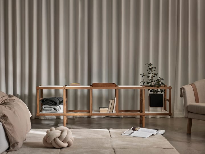 Frame シェルフ low, Oak-white Design House Stockholm | デザインハウス ストックホルム