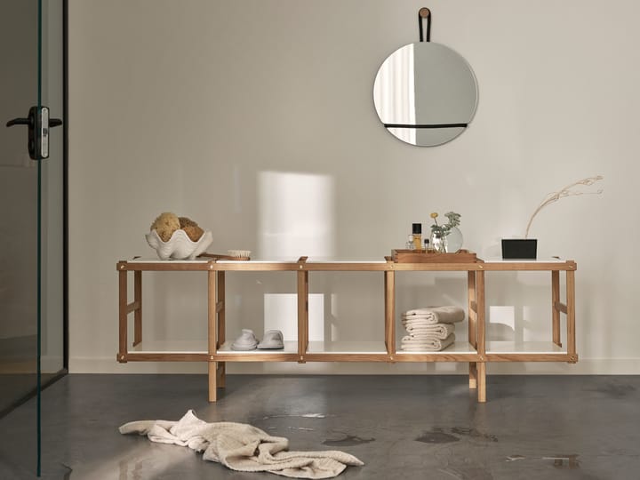 Frame シェルフ low, Oak-white Design House Stockholm | デザインハウス ストックホルム