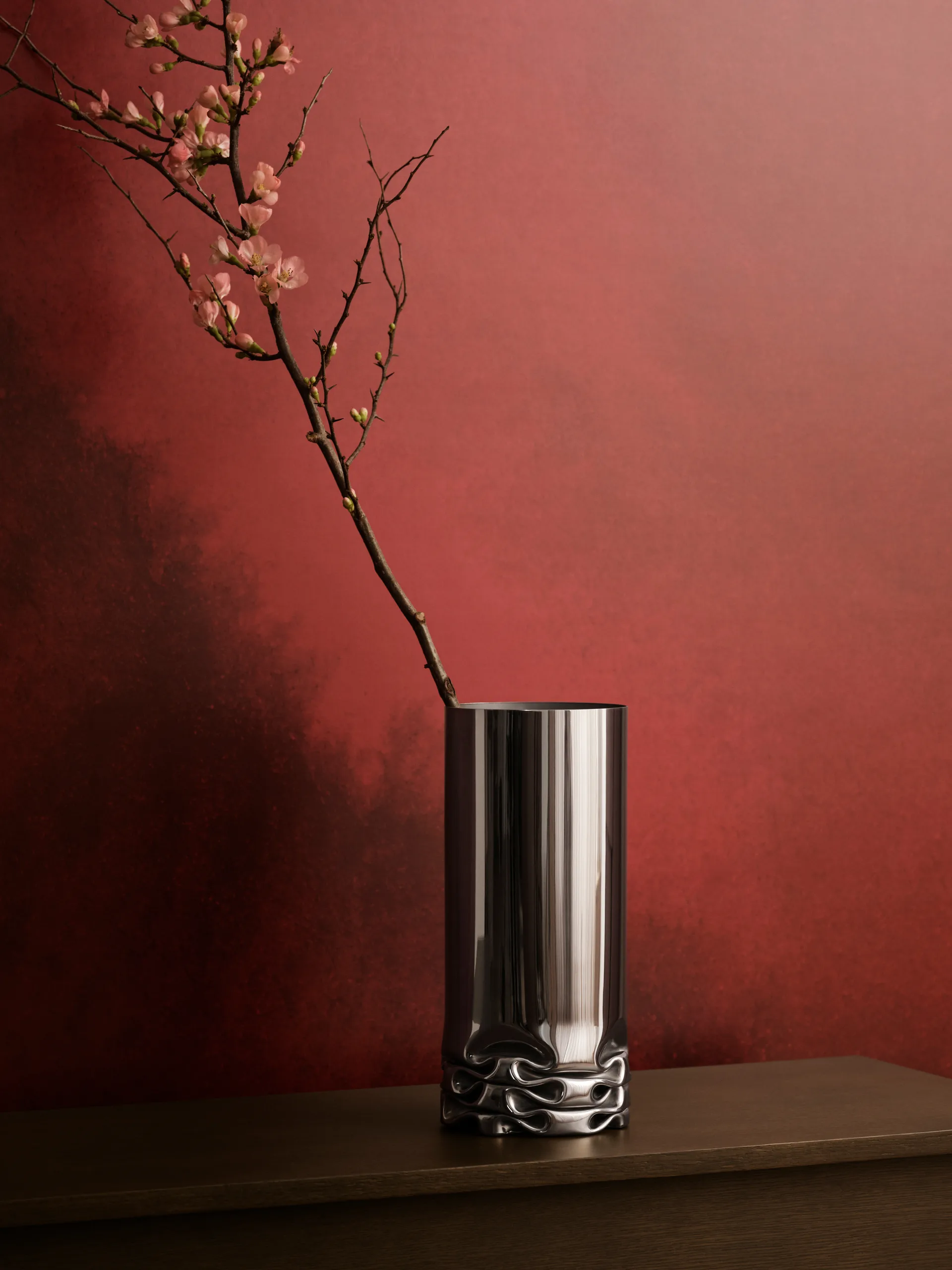 Hydraulic 花瓶 25 cm, Stainless steel, 33 cm Design House Stockholm | デザインハウス ストックホルム