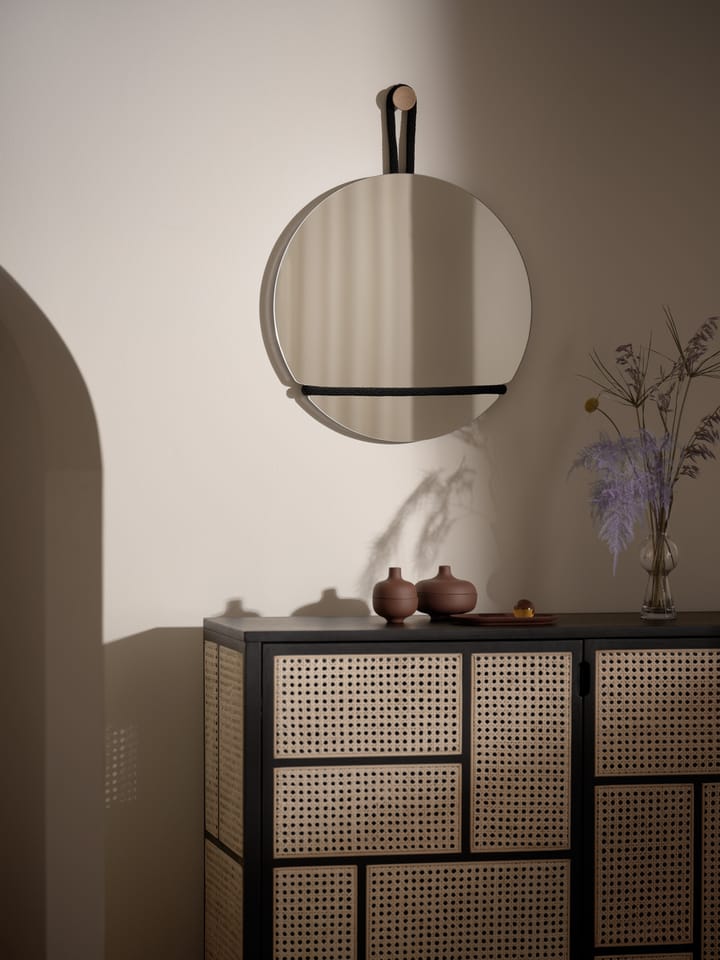 Lasso ミラー ラウンド, clear-black Design House Stockholm | デザインハウス ストックホルム