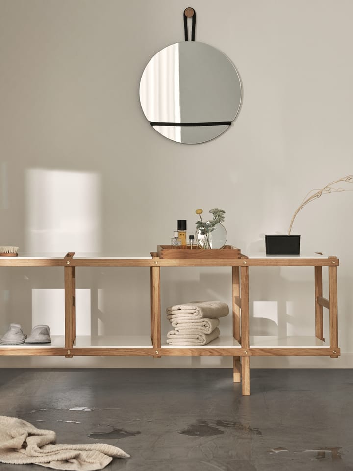 Lasso ミラー ラウンド, clear-black Design House Stockholm | デザインハウス ストックホルム