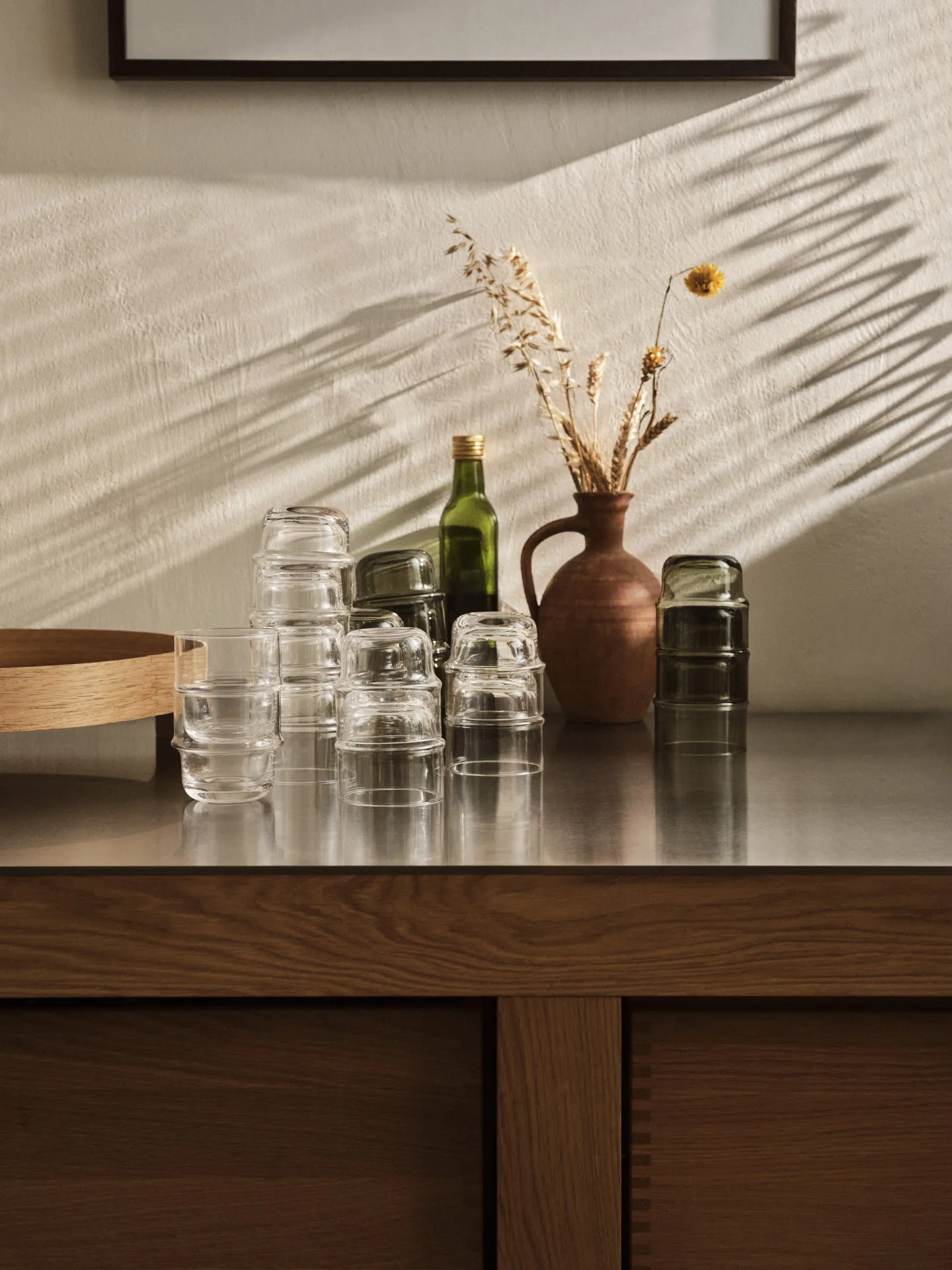 NM& Unda グラス 2本, grey Design House Stockholm | デザインハウス ストックホルム