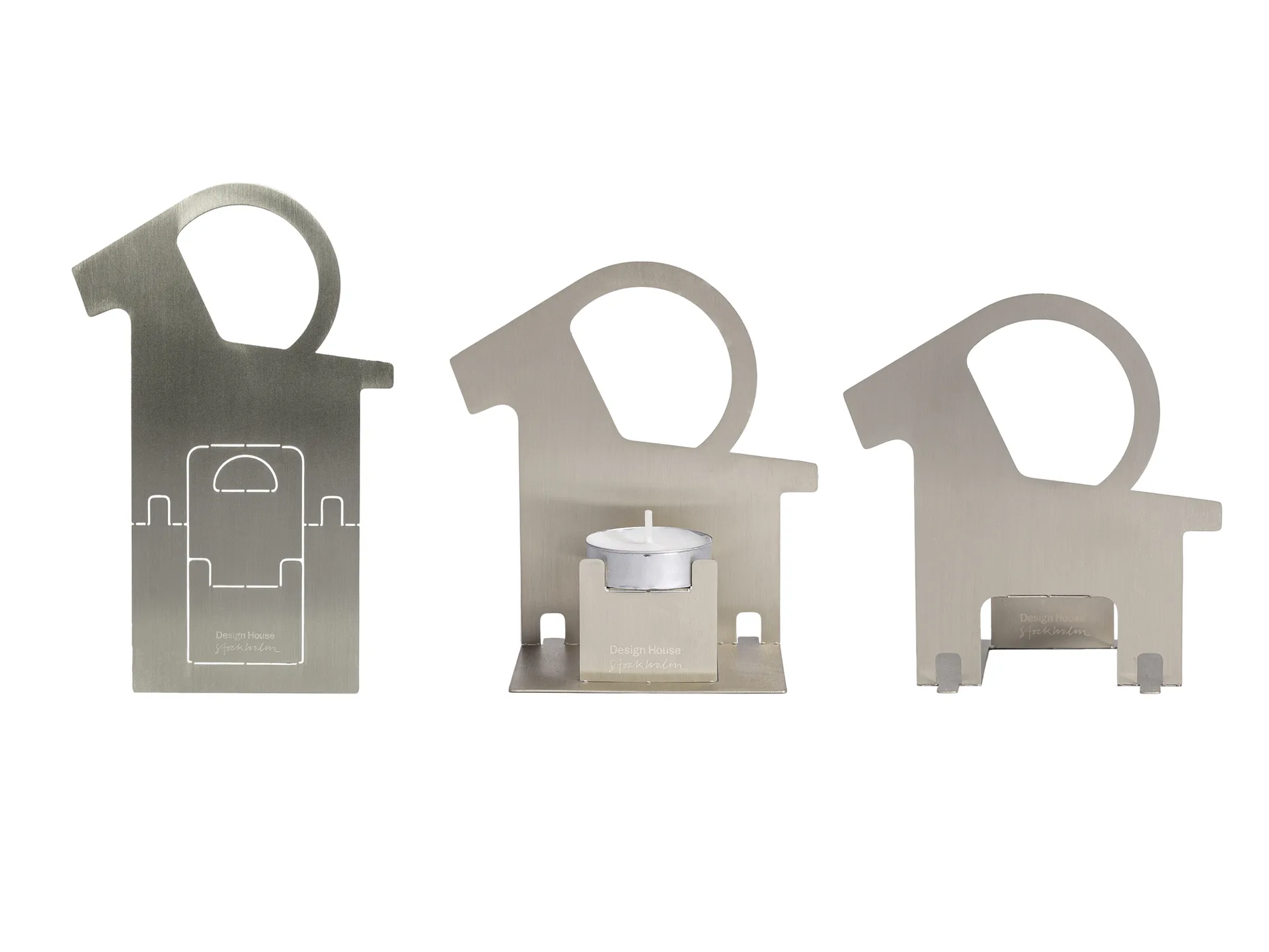 Pop-up ティーライトホルダー Christmas goat, Stainless steel Design House Stockholm | デザインハウス ストックホルム