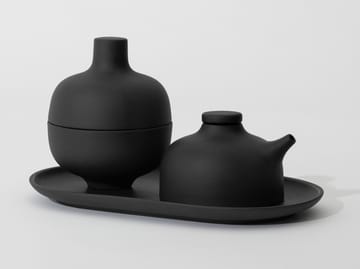 Sand プレート oval 12.5x20 cm - Black clay - Design House Stockholm | デザインハウス ストックホルム
