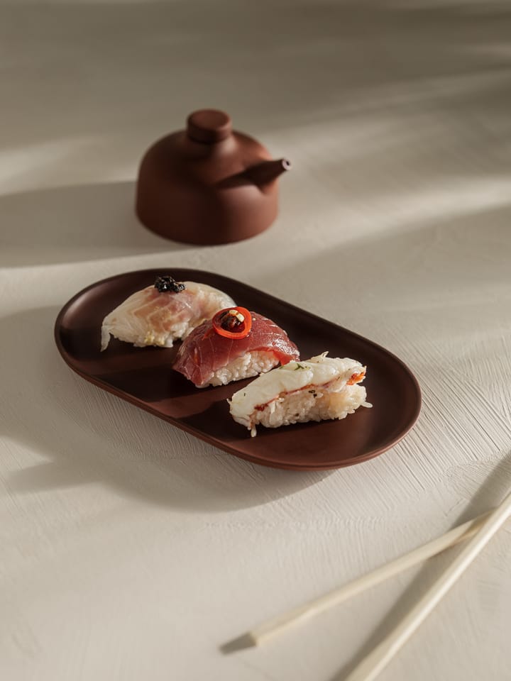 Sand プレート oval 12.5x20 cm, Red clay Design House Stockholm | デザインハウス ストックホルム