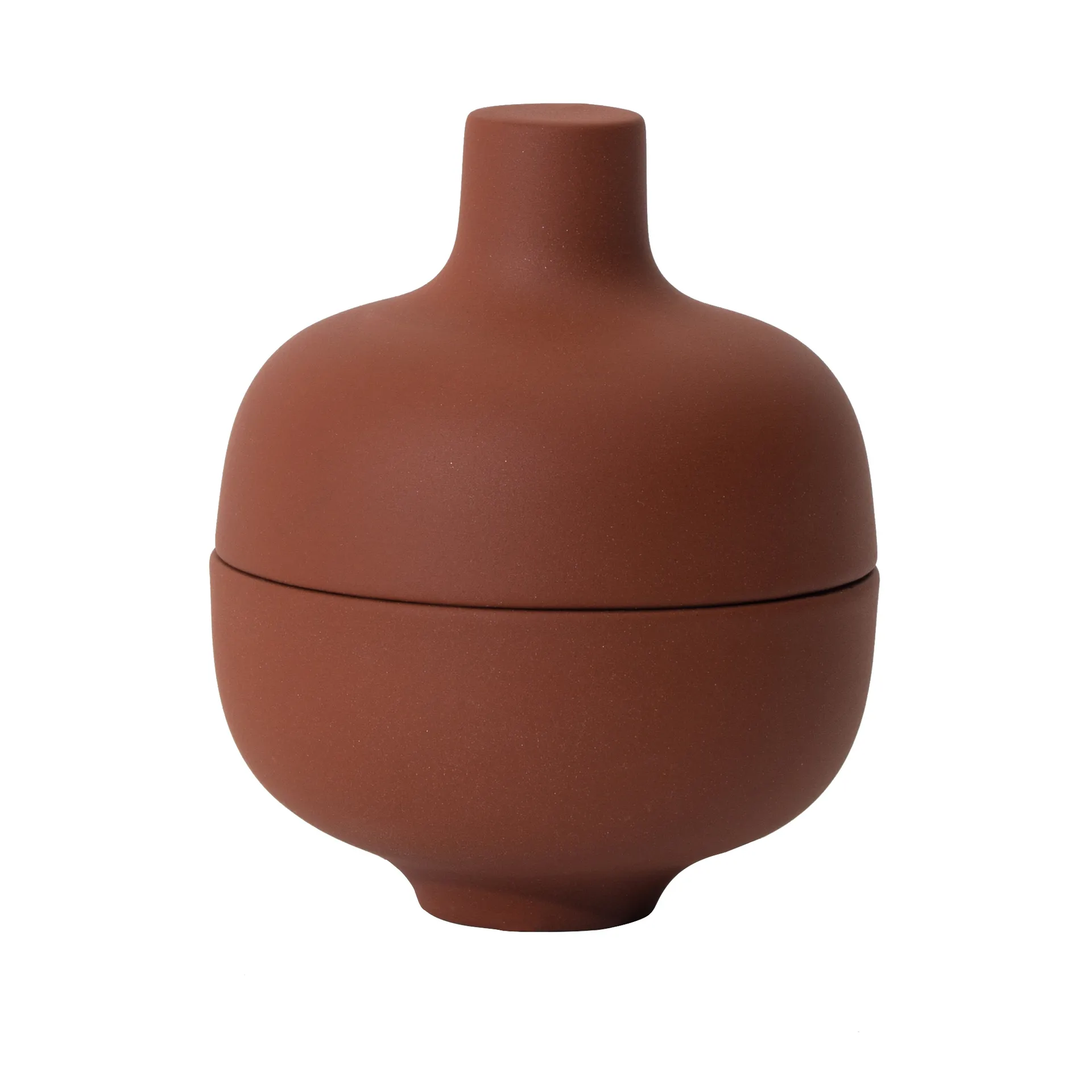 Sand ボウル 蓋つき S Ø8.2 cm, Red clay Design House Stockholm | デザインハウス ストックホルム