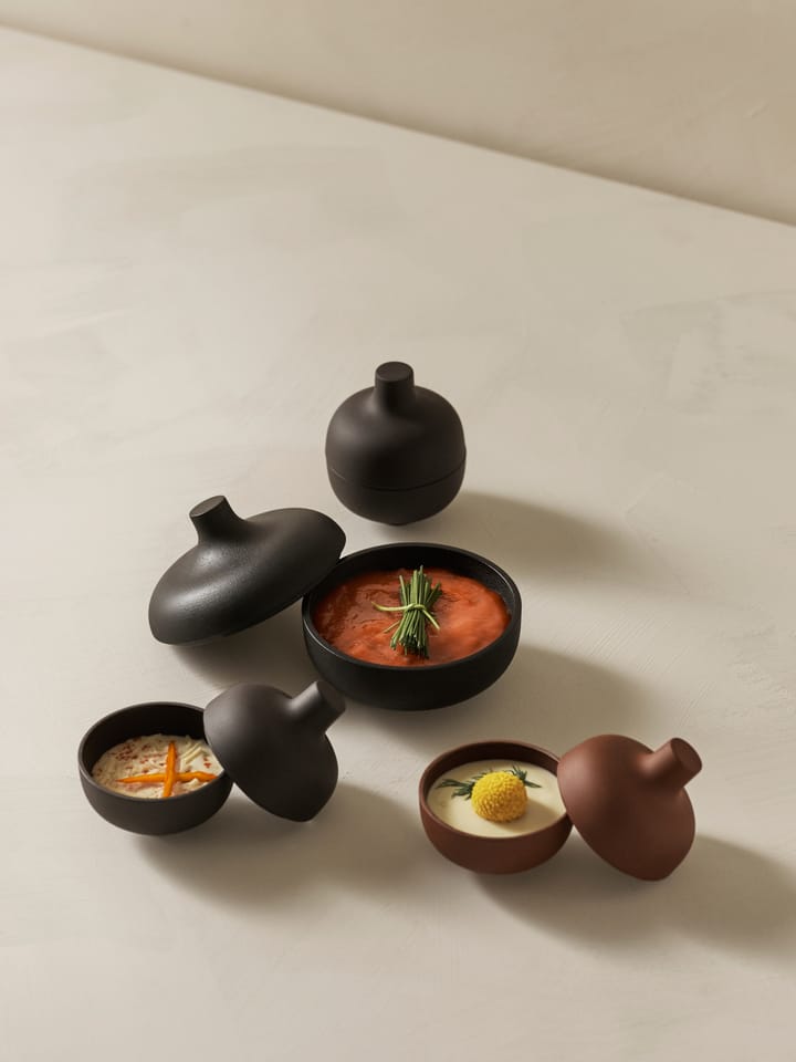 Sand ボウル 蓋つき S Ø8.2 cm, Red clay Design House Stockholm | デザインハウス ストックホルム