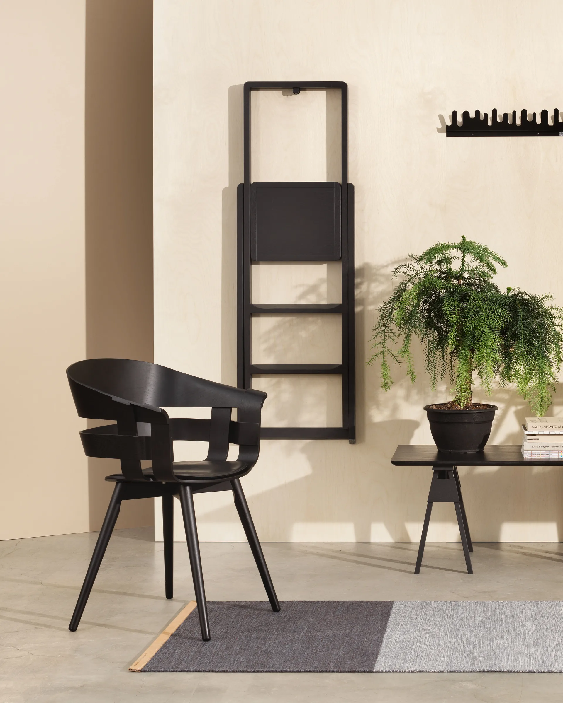 Step ladder はしご, Black-lacquered Design House Stockholm | デザインハウス ストックホルム
