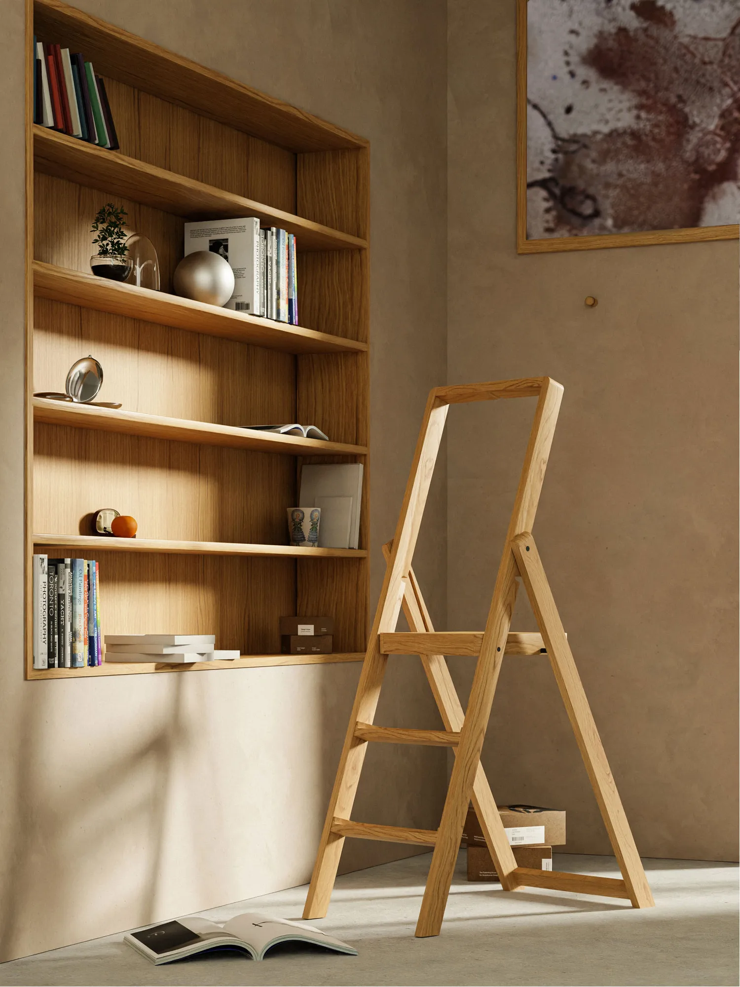 Step ladder はしご, Oak Design House Stockholm | デザインハウス ストックホルム