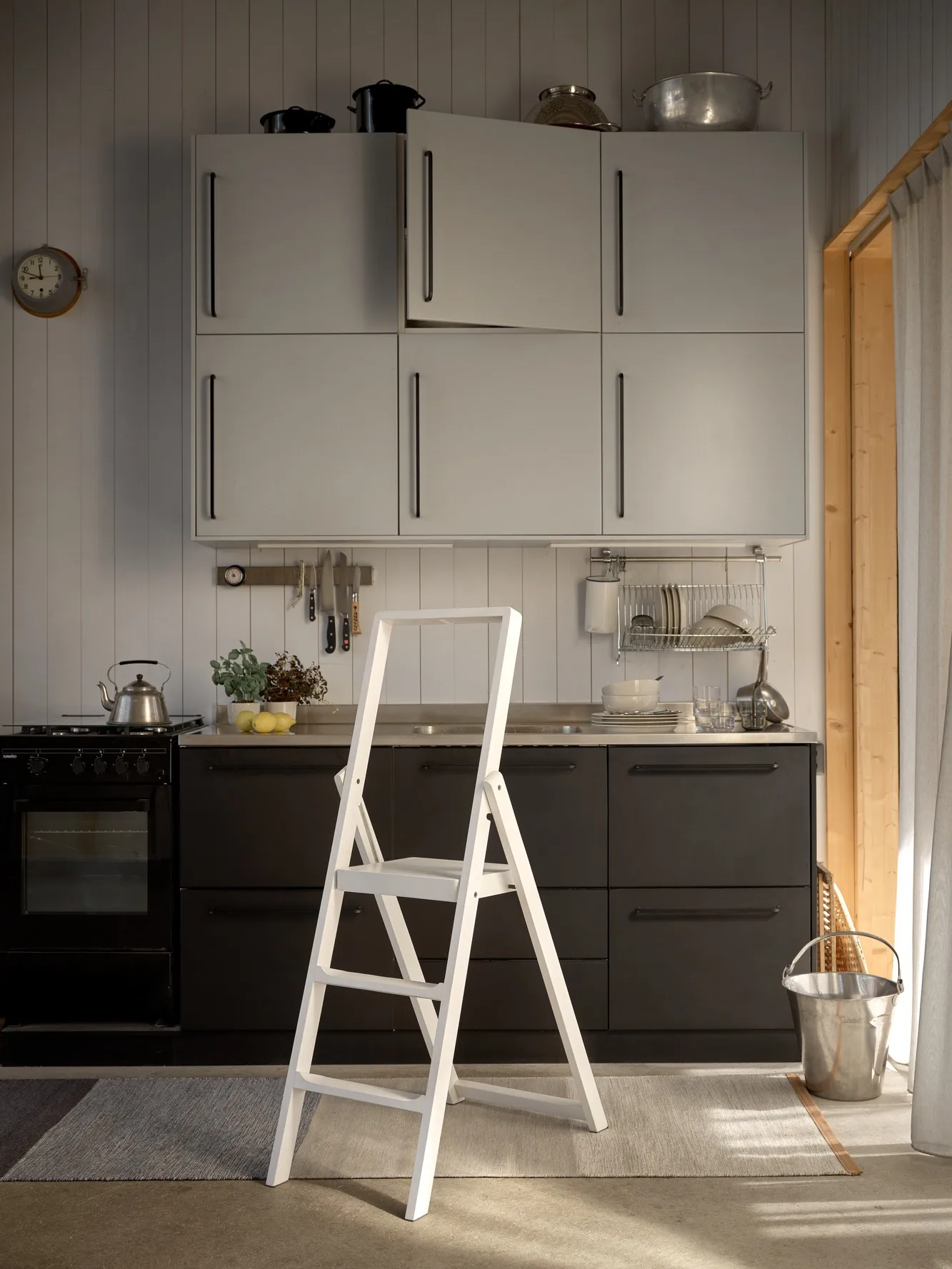 Step ladder はしご, White-stained Design House Stockholm | デザインハウス ストックホルム
