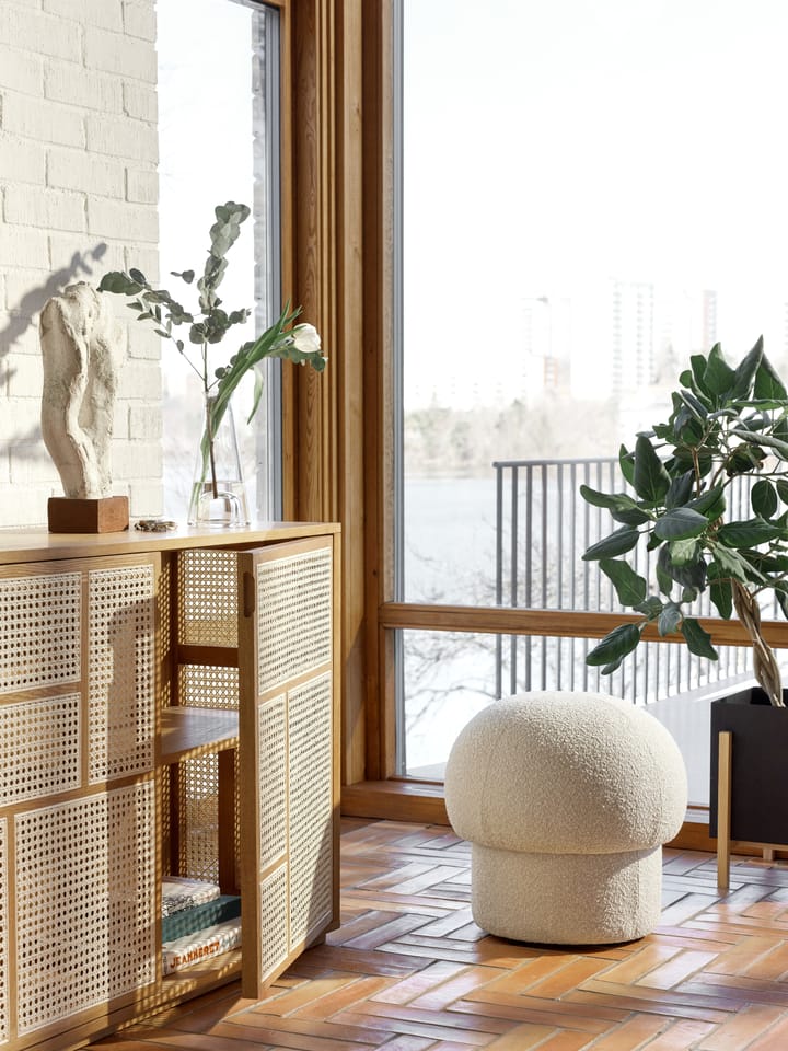 Uno プーフ Ø50 cm, Cream Design House Stockholm | デザインハウス ストックホルム