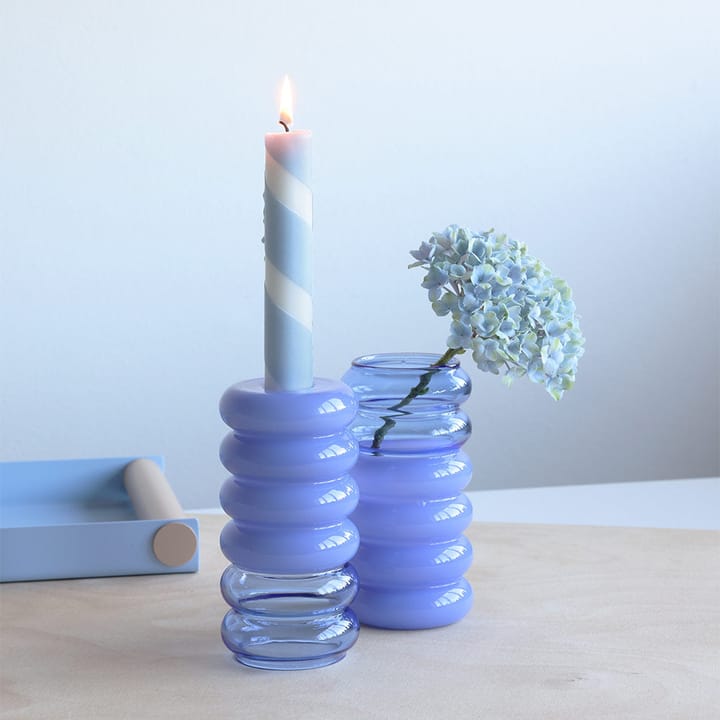 Bubble 2-in-1 花瓶＆キャンドルホルダー 13.5 cm, Blue Design Letters | デザインレターズ