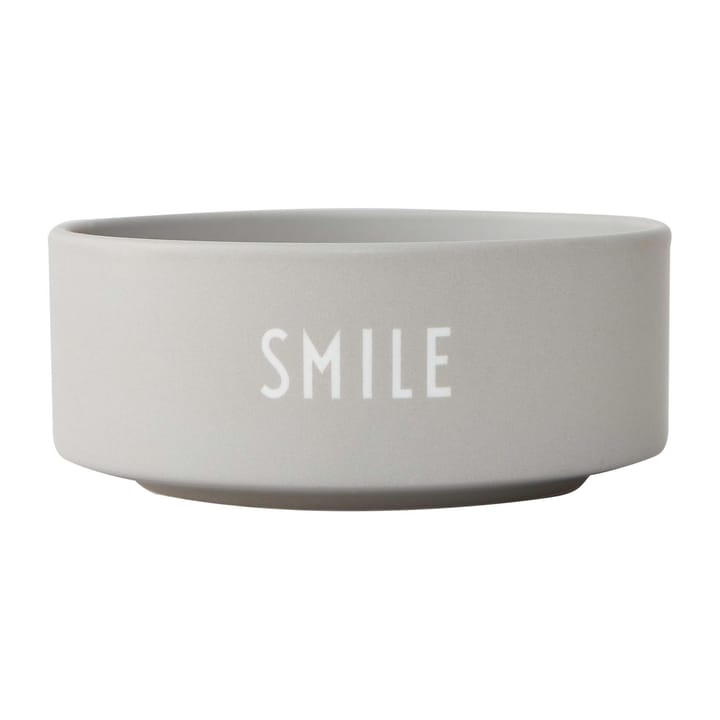 Design Letters スナックボウル Ø12 cm - Smile-grey - Design Letters | デザインレターズ