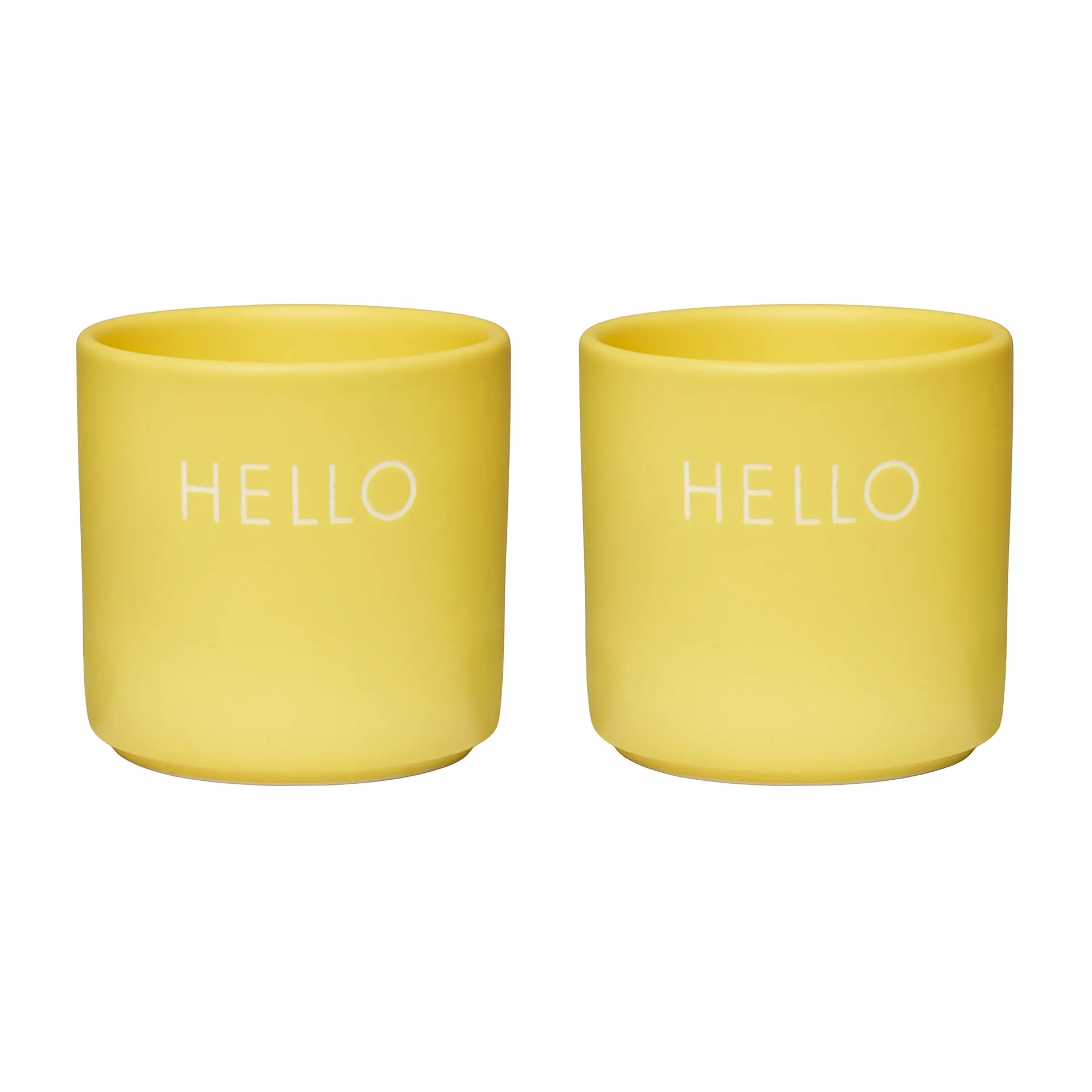 Design Letters エッグカップ 2個セット, Hello-yellow Design Letters | デザインレターズ