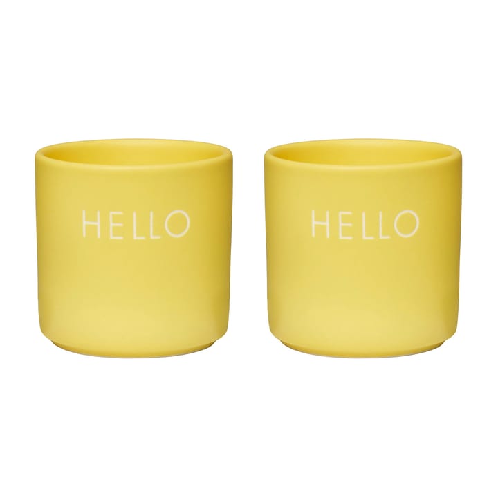 Design Letters エッグカップ 2個セット - Hello-yellow - Design Letters | デザインレターズ