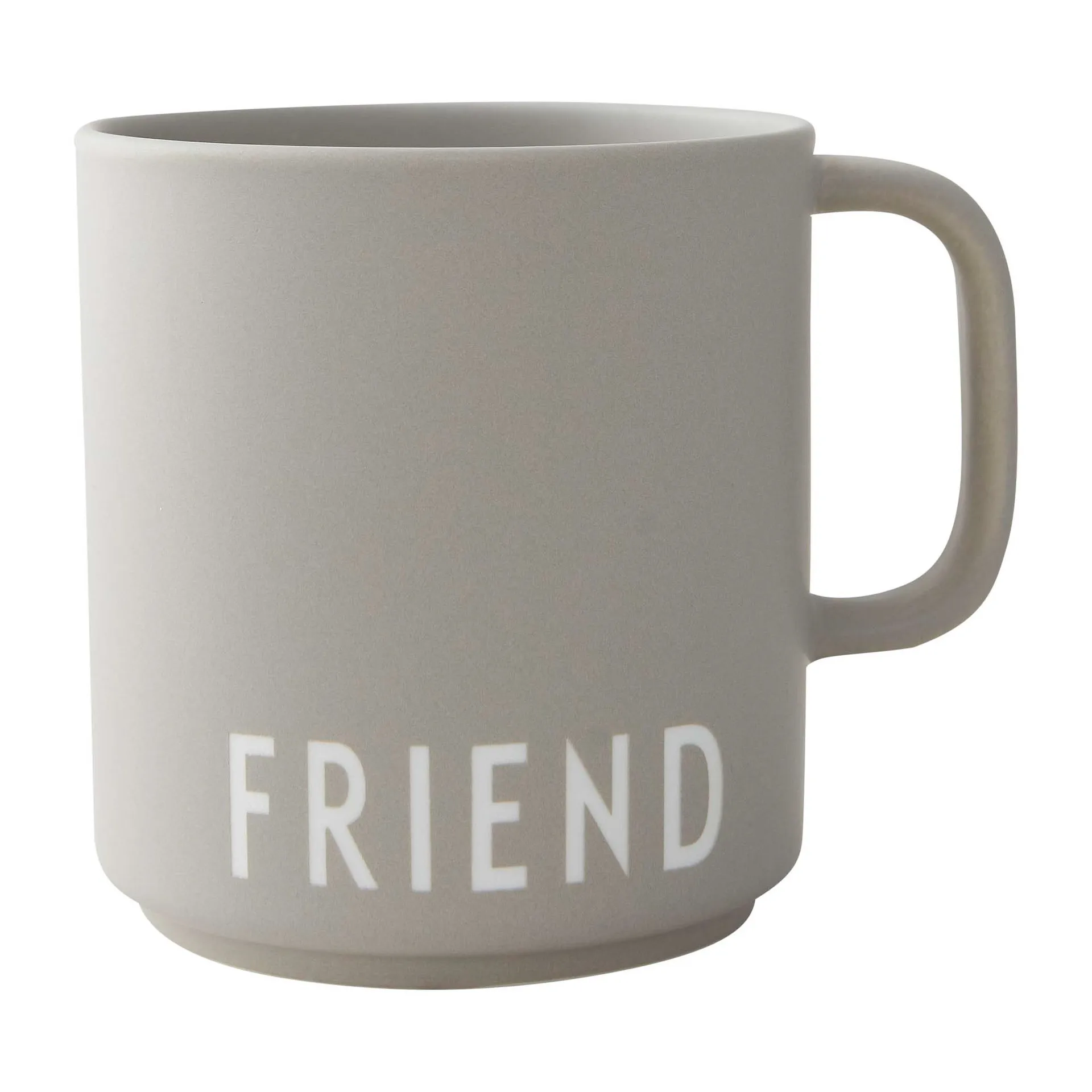 Design Letters フェイバリットカップ ハンドル付き 25 cl, Friend-grey Design Letters | デザインレターズ