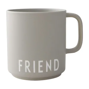 Design Letters フェイバリットカップ ハンドル付き 25 cl - Friend-grey - Design Letters | デザインレターズ