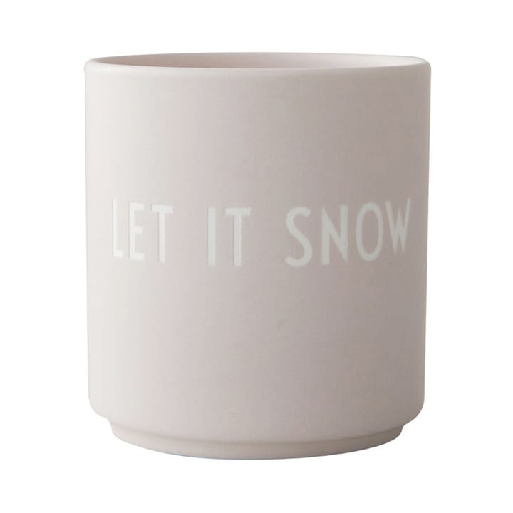 Design Letters フェイバリットカップ 25 cl - Let it snow-pastel beige - Design Letters | デザインレターズ
