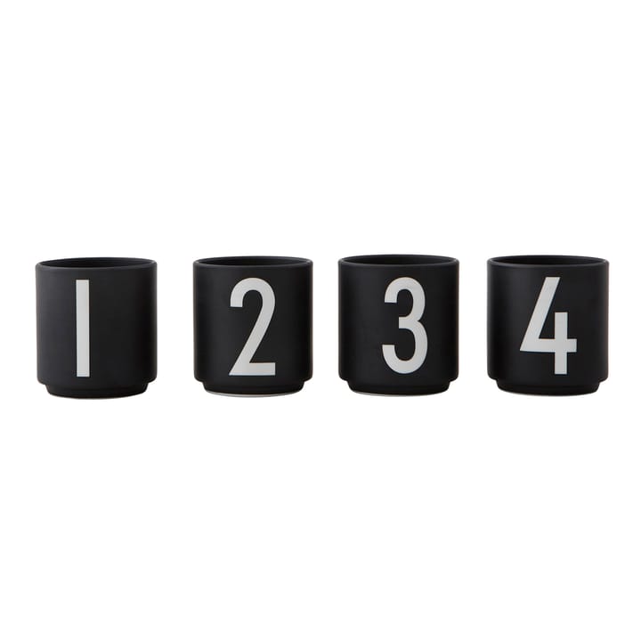 Design Letters エスプレッソカップ 4パック ブラック - Black - Design Letters | デザインレターズ