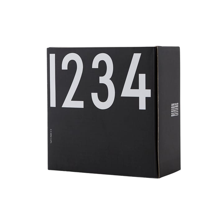 Design Letters エスプレッソカップ 4パック ブラック, Black Design Letters | デザインレターズ