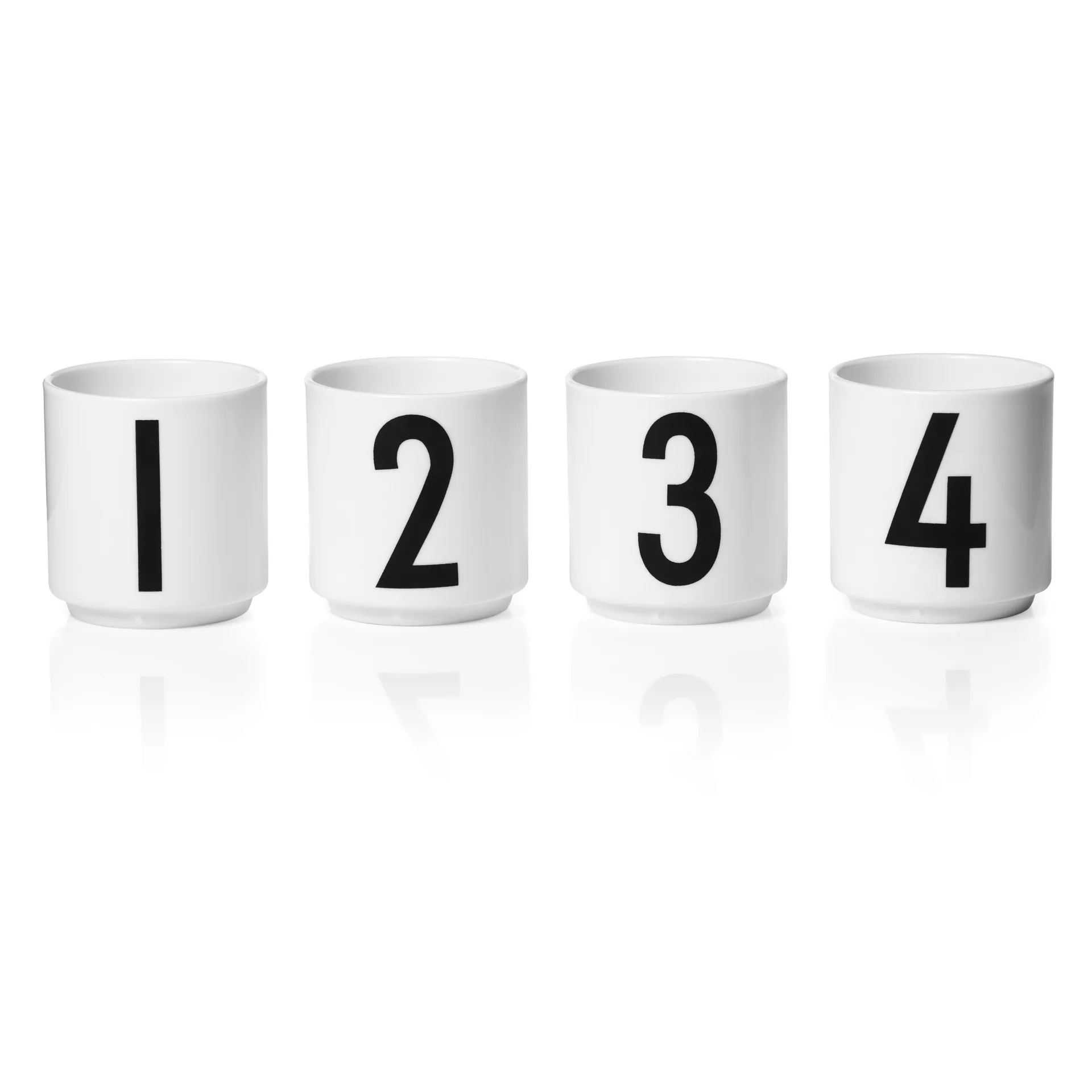 Design Letters エスプレッソカップ 4パック, White Design Letters | デザインレターズ