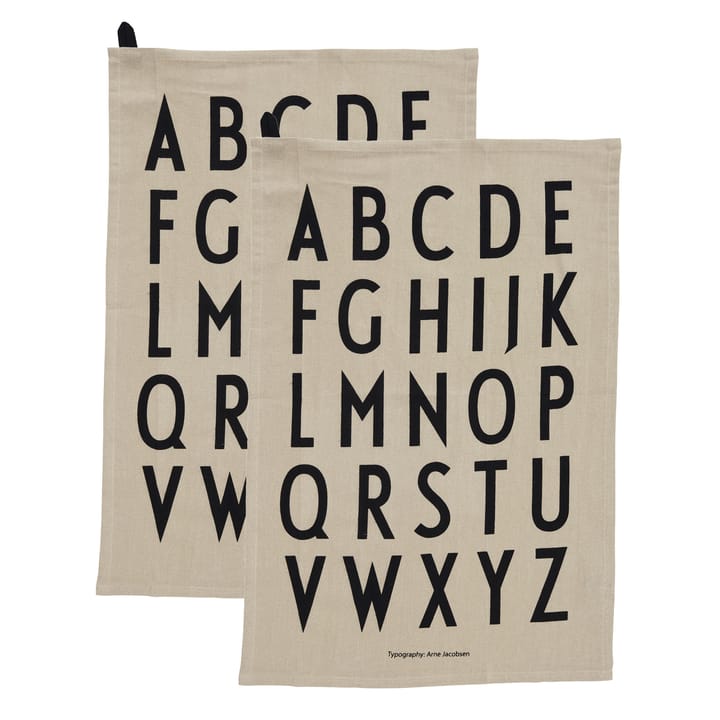 Design Letters キッチンタオル 40x60 cm 2パック - Beige - Design Letters | デザインレターズ