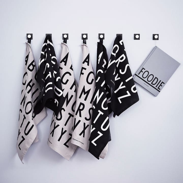Design Letters キッチンタオル 40x60 cm 2パック, Black Design Letters | デザインレターズ