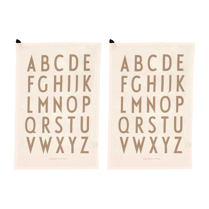Design Letters キッチンタオル 40x60 cm 2パック - Off white - Design Letters | デザインレターズ