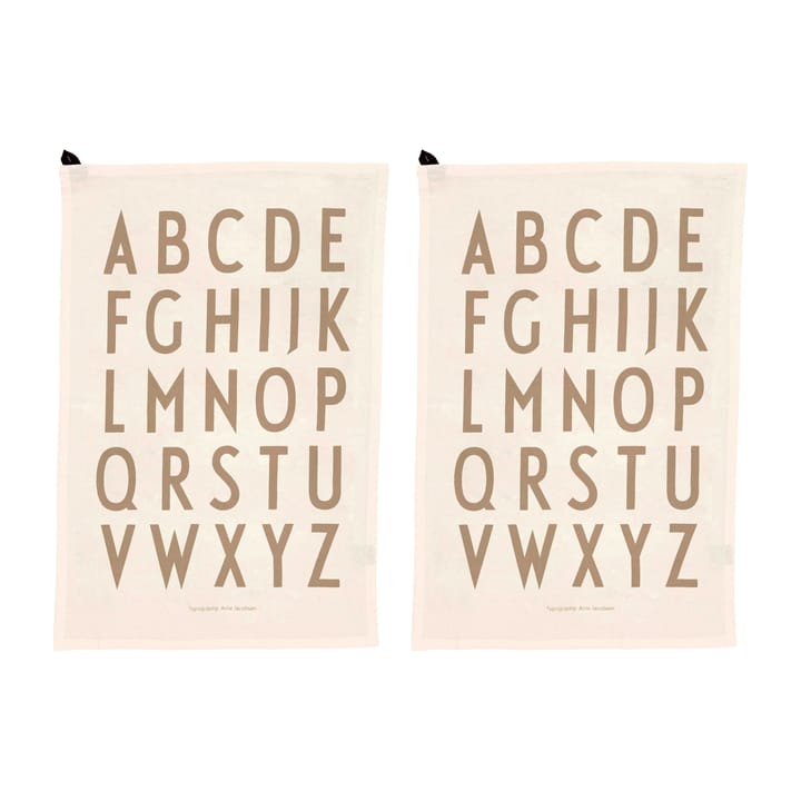 Design Letters キッチンタオル 40x60 cm 2パック - Off white - Design Letters | デザインレターズ