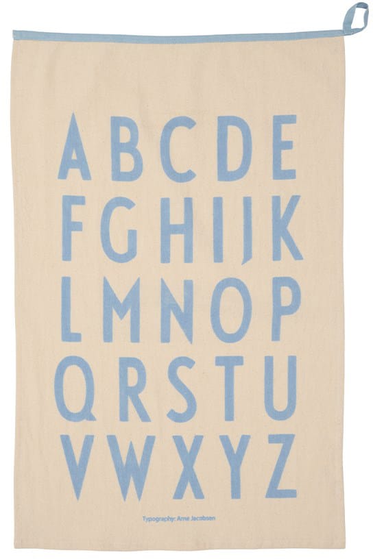 Design Letters プレミアムクラシックキッチンタオル 50x70cm - ABC-blue - Design Letters | デザインレターズ