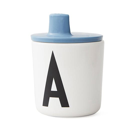 Design Letters beak 蓋 to メラミン カップ, blue Design Letters | デザインレターズ