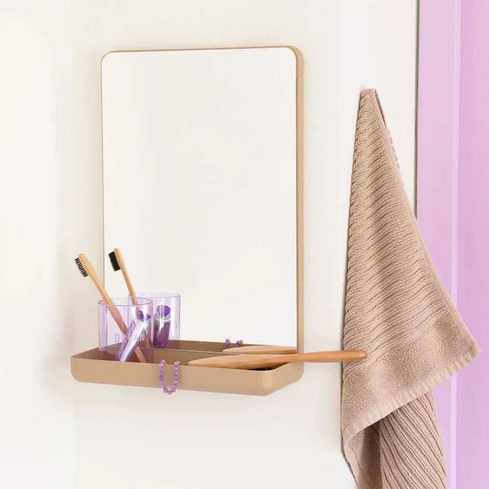 Design Letters 収納付き壁掛けミラー, Beige Design Letters | デザインレターズ