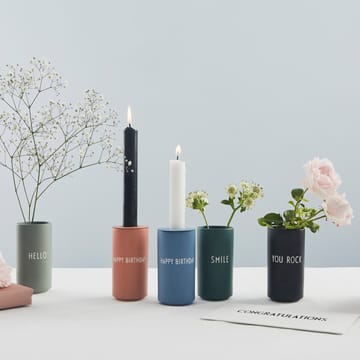 Design Letters 花瓶 & エスプレッソカップ用キャンドル ホルダー  - Blue - Design Letters | デザインレターズ