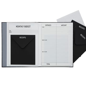 Design Letters budget book - Black - Design Letters | デザインレターズ