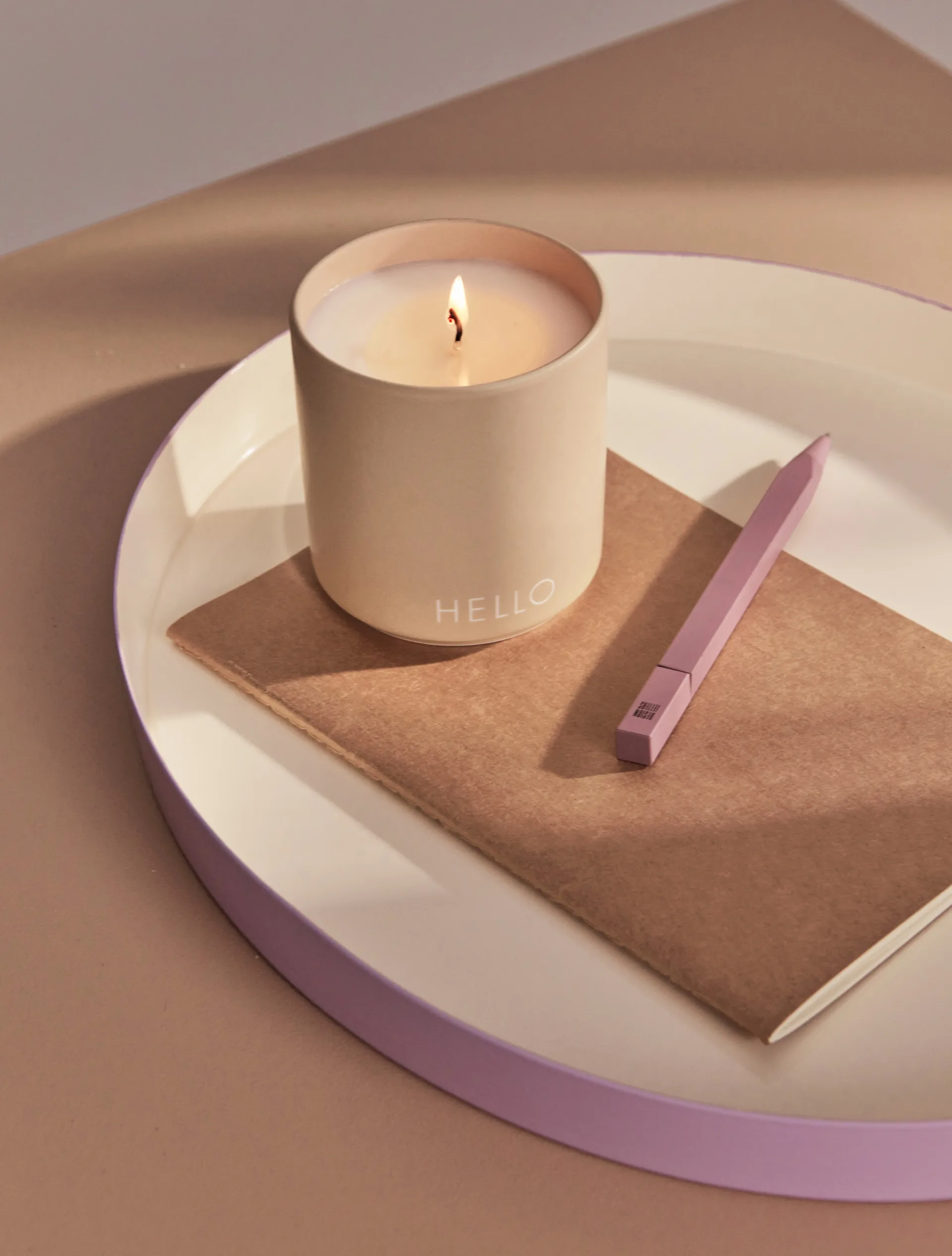 Design Letters 香り付き cande Ø8 cm, Hello-beige Design Letters | デザインレターズ