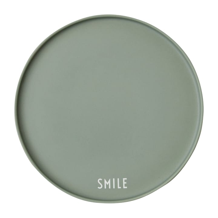 Design Letters favourit プレート Ø22 cm - Smile-green - Design Letters | デザインレターズ