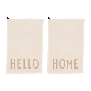Design Letters キッチンタオル favourite 2ピース - Hello-home-off white - Design Letters | デザインレターズ