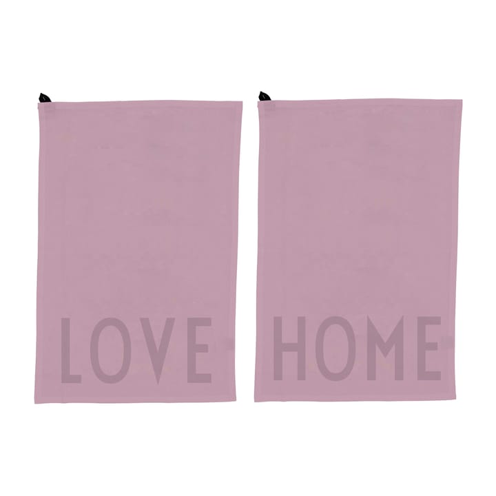 Design Letters キッチンタオル favourite 2ピース - Love-home-lavender - Design Letters | デザインレターズ