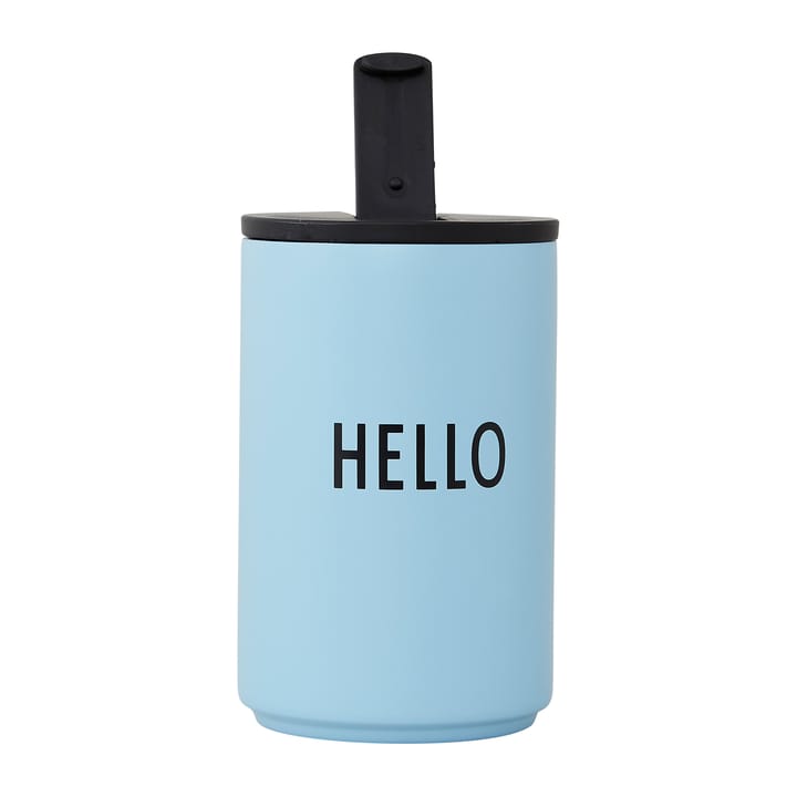 Design Letters サーマルマグ - Light blue-hello - Design Letters | デザインレターズ