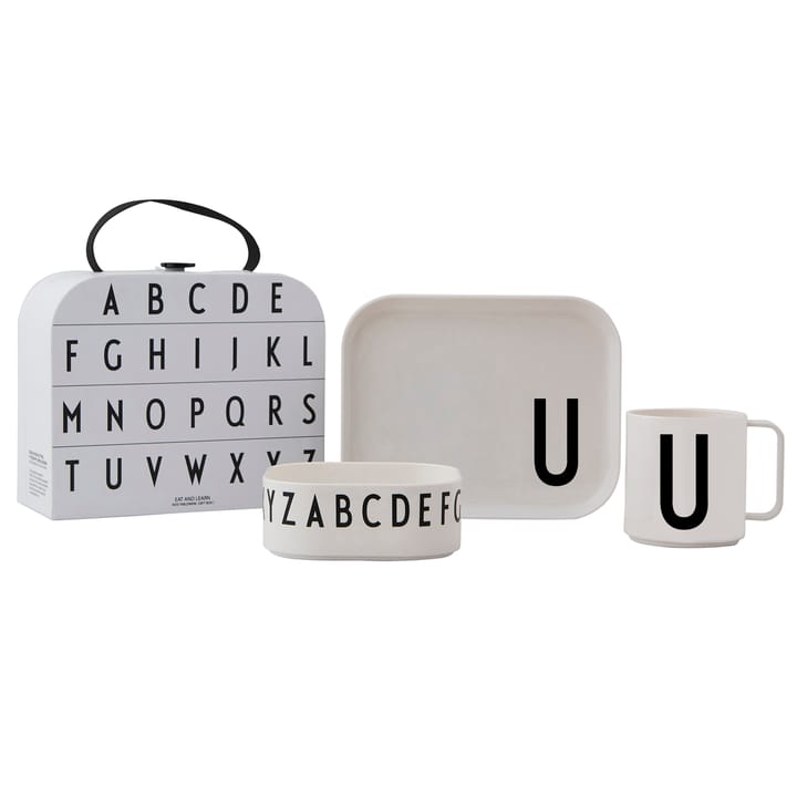 Design Letters 子供用ディナーウェア セット - U - Design Letters | デザインレターズ