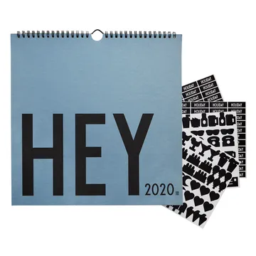 Design Letters wall calendar 2020 - Blue - Design Letters | デザインレターズ