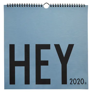 Design Letters wall calendar 2020 - Blue - Design Letters | デザインレターズ