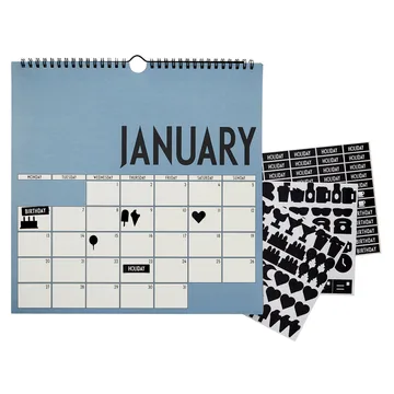 Design Letters wall calendar 2020 - Blue - Design Letters | デザインレターズ