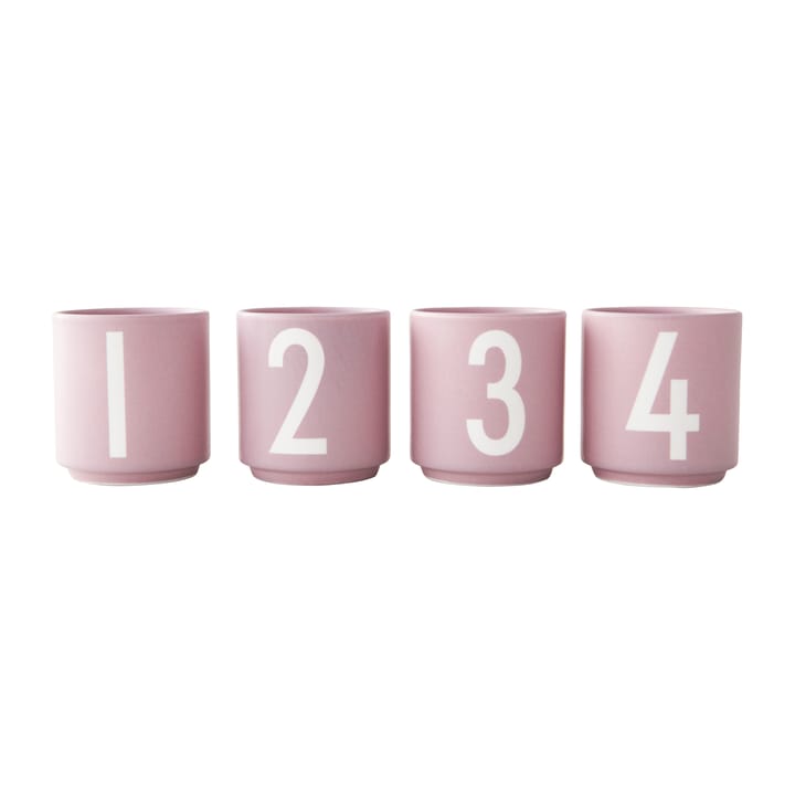 Mini Cups カップセット om 4, Lavender Design Letters | デザインレターズ